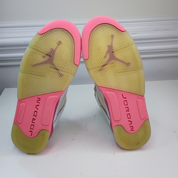 Jordan 5 Retro Low Crafted For Her Desert Pink White Sneaker DX4390-116 Kid 6.5Y - Picture 8 of 10